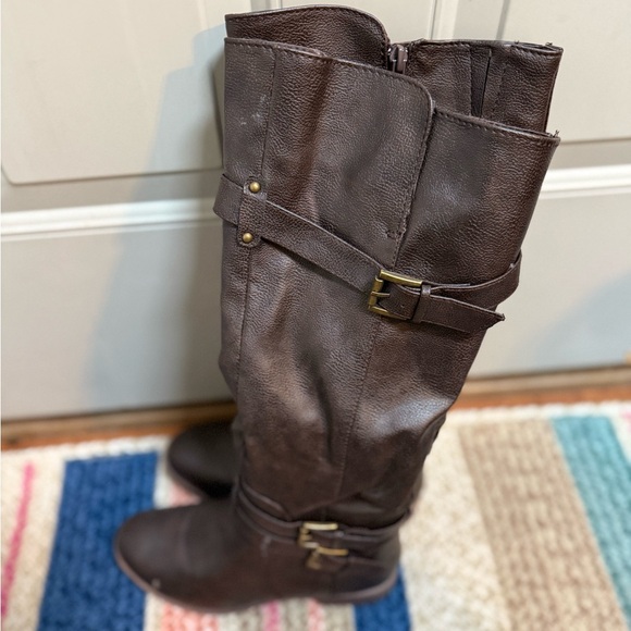 Ladies Brown fashion boots size 7 - Picture 2 of 4